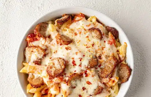 Fazoli's Spicy Baked Ziti with Italian Sausage Price, Nutrition and Allergens Spicy Baked Ziti with Italian Sausage
