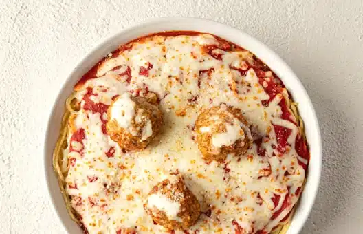 Fazoli's Baked Spaghetti with Meatballs Price, Nutrition and Allergens Baked Spaghetti with Meatballs